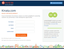 Tablet Screenshot of kinata.com